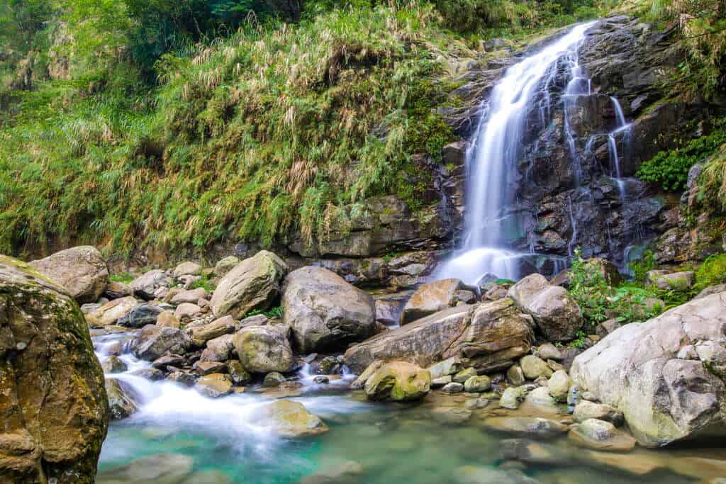 嘉義戶外景點推薦四：嘉義觀音瀑布。圖片來源：阿里山國家風景區管理處